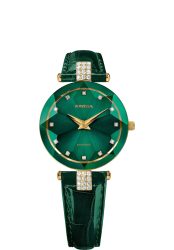 Facet Strass Schweizer Damenuhr J5.496.M