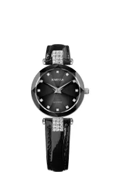 Facet Strass Schweizer Damenuhr J5.789.S