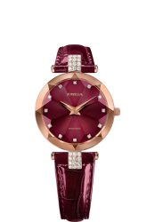 Facet Strass Schweizer Damenuhr J5.771.M