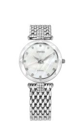 Facet Strass Schweizer Damenuhr J5.636.M