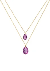 Facet Pear Halskette mit Anhänger JS.0047