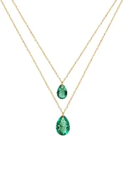 Facet Pear Halskette mit Anhänger JS.0049