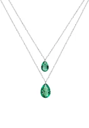 Facet Pear Halskette mit Anhänger JS.0050