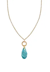 Facet Briolette Halskette mit Anhänger JS.0195