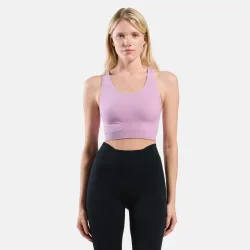 Odlo Seamless Medium - Padded Sport BH für Damen - Training, Radsport - lila, L