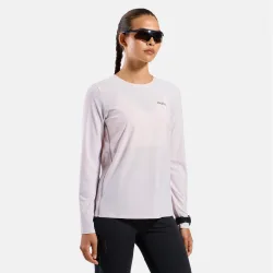 Odlo Zeroweight Chill-Tec Langarm-Laufshirt für Damen - Training, Running - pink, S
