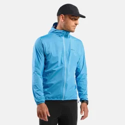 Odlo X-Alp Waterproof Laufjacke für Herren - Trail Running, Wandern - blau, S