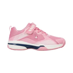 Quiet Please Match Velcro Clay Sandplatzschuh Kinder - pink, weiß