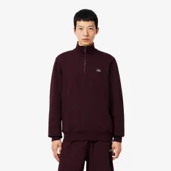 Lacoste High Neck Sweatshirt Herren - dunkelrot
