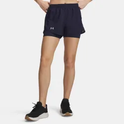 Under Armour Fly By 2in1  Laufshorts Damen - dunkelblau