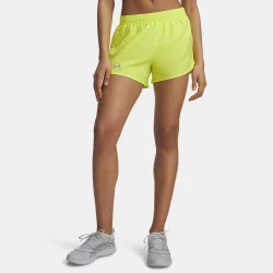 Under Armour Fly By 3in  Laufshorts Damen - gelb