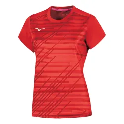 Mizuno Team Chiba T - Shirt Damen rot