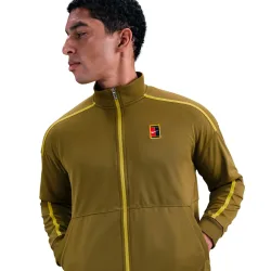 Nike Jannik Sinner Court Heritage Trainingsjacke Herren - oliv