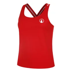 Quiet Please Serve & Volley Tank-Top Damen-rot