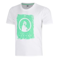 Quiet Please Crush Scraped T - Shirt Herren weiß, grün