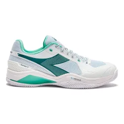 Diadora Blushield Torneo 3 Sandplatzschuh Herren-weiß, petrol