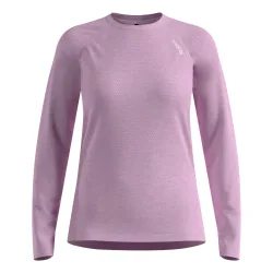 Odlo Essential Seamless Langarm-Laufshirt für Damen - Training, Running - lila, S