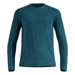 Odlo Essential Seamless Langarm-Laufshirt für Herren - Training, Running - marineblau, XL
