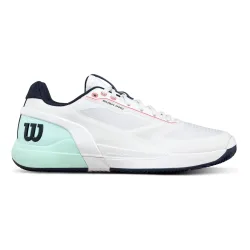 Wilson Rush Pro 5 Sandplatzschuh Herren - weiß, türkis