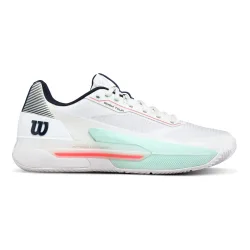Wilson Rush Tour 5 Sandplatzschuh Herren - weiß, türkis