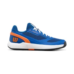 Wilson Rush Pro 5 Jr Allcourtschuh Kinder - blau, weiß