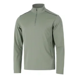 JLindeberg Leon Quarter Zip Longsleeve Herren - oliv