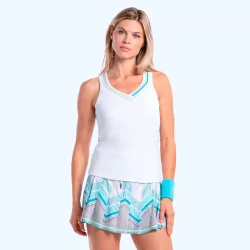 Lucky in Love Lavish Stripe Tank-Top Damen - weiß, limette