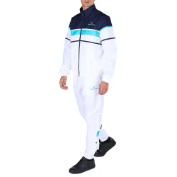 Sergio Tacchini Scorpione Trainingsanzug Herren - weiß, dunkelblau