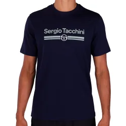 Sergio Tacchini Marchio Co T-Shirt Herren - dunkelblau, weiß