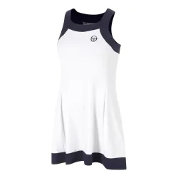 Sergio Tacchini TCP Kleid Damen - weiß, dunkelblau