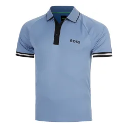 BOSS Serve Polo Herren - blaugrau