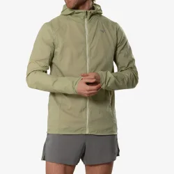 Mizuno Tech Light Hooded Laufjacke Herren - beige