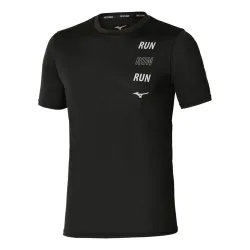 Mizuno Core Run Laufshirt Herren - schwarz