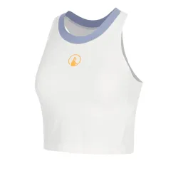 Quiet Please Glow Rib Crop Tank - Top Damen