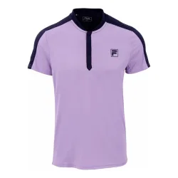 Fila Henley Taavi T-Shirt Herren - flieder, dunkelblau