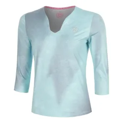 BIDI BADU Freeze Out V - Neck Printed Longsleeve Damen