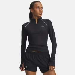 Under Armour Velociti Half Zip  Laufshirt Damen - schwarz