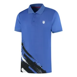K - Swiss Hypercourt Print Stripe Polo Herren