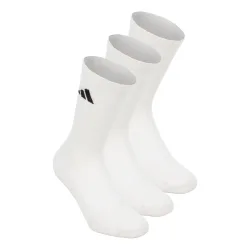adidas Essentials Crew 3P Tennissocken Unisex - weiß, schwarz