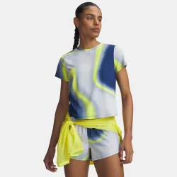 Under Armour Velociti Pro Print  Laufshirt Damen - blau, mehrfarbig