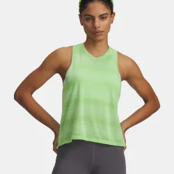 Under Armour Velociti  Laufshirt Damen - neongrün, silber
