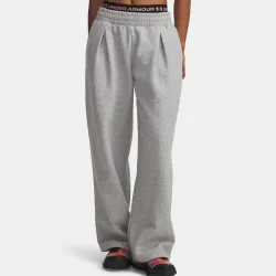 Under Armour Rival Fleece Script Trainingshose Damen - grau