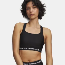 Under Armour HeatGear High Sport - BH Damen schwarz, weiß