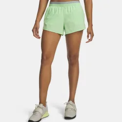UNDER ARMOUR Damen Fitnessshorts UA Vanish Webstoff grün | S