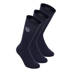 BIDI BADU Crew Performance Tennis Socks 3 Pack -dark blue