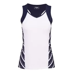 Fila Steffi Tank - Top Damen weiß, dunkelblau