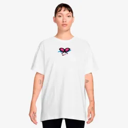 Nike Dri - Fit Slam Oversize T Shirt Damen weiß