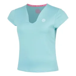 BIDI BADU Crew 2.0 V-Neck T-Shirt Damen-türkis