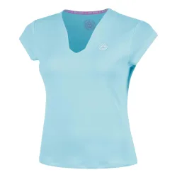 BIDI BADU Out of Control V-Neck T-Shirt Damen-hellblau