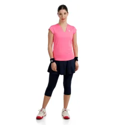 BIDI BADU Crew 2.0 V - Neck T Shirt Damen pink
